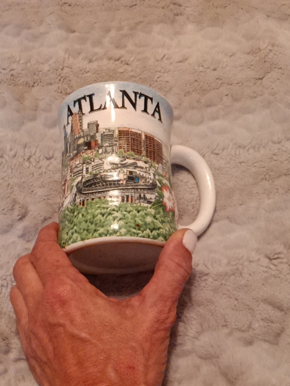 Atlanta Scenic White Ceramic Coffee Mug